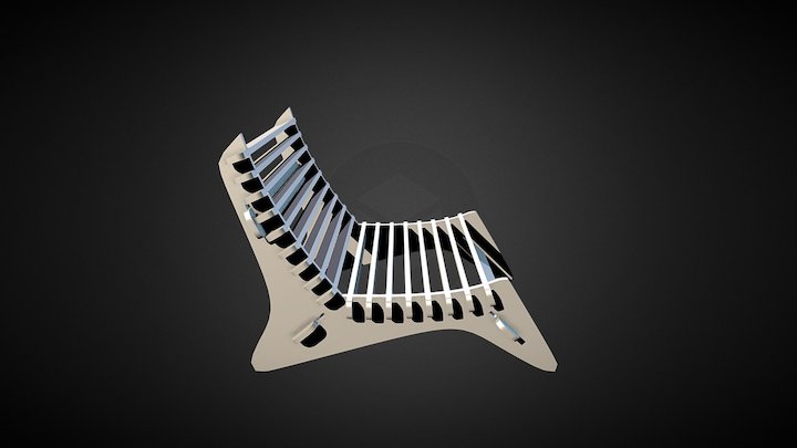 FabAcademy2017_Parametric Bench 3D Model