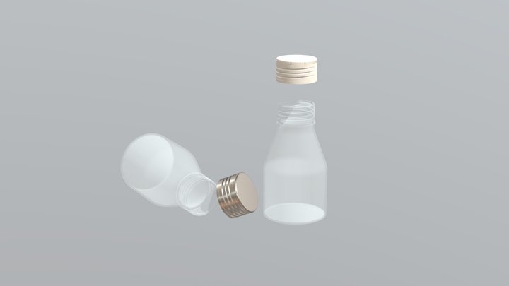 Vitamin Bottle 3D Model