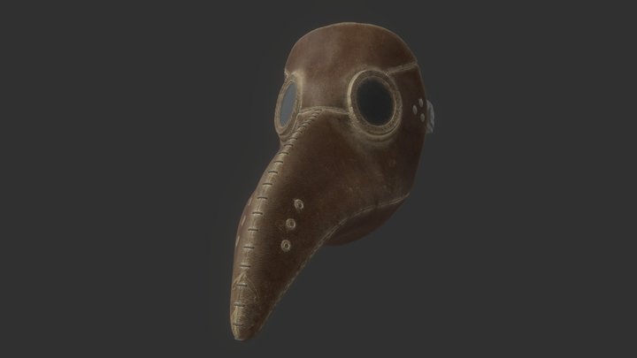 Plague Doctor Mask 3D Model