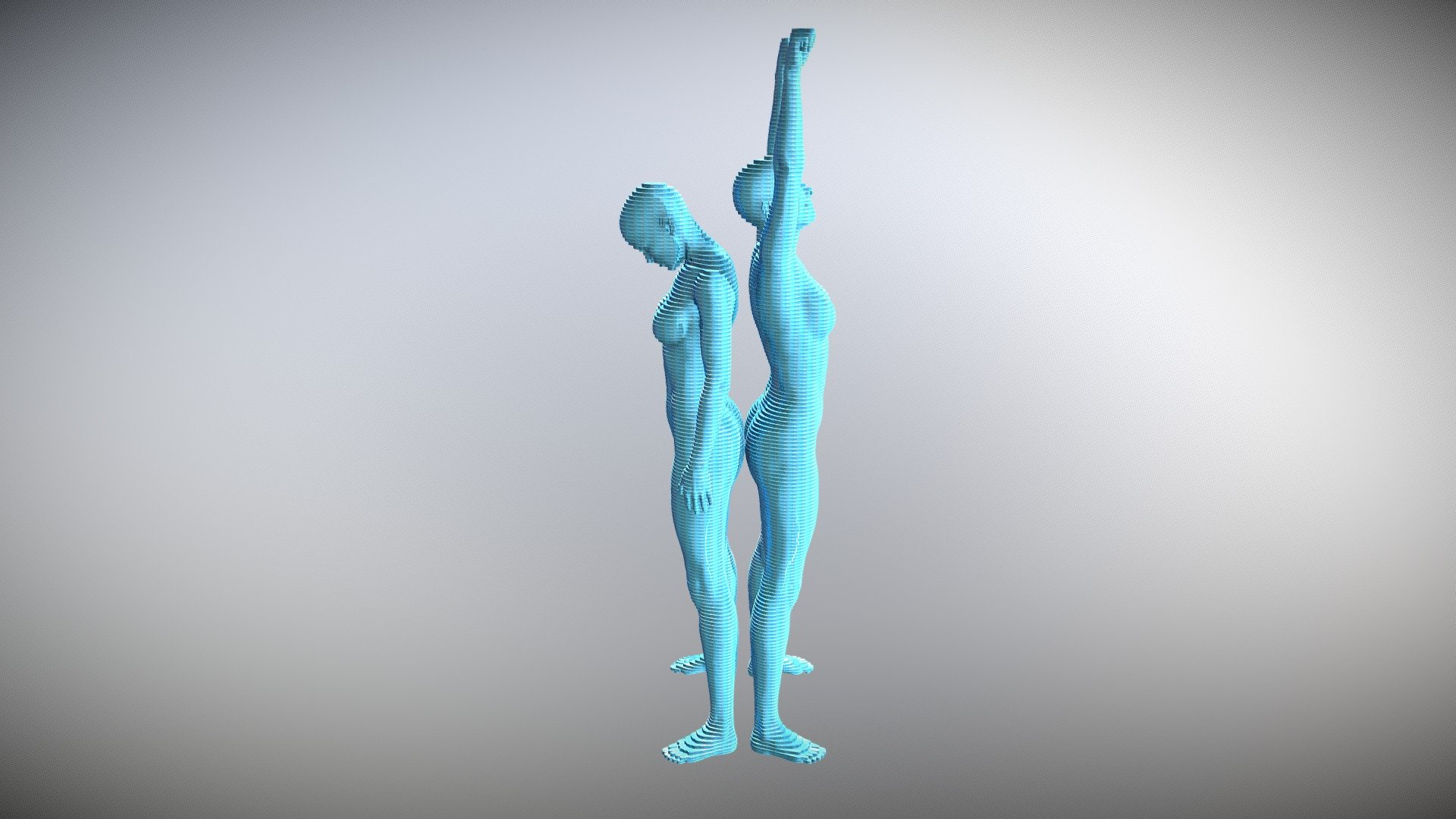 ESCULTURA 2 METROS CORTE 1 CM