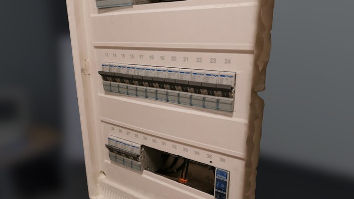 Electrical sub distribution scan 3D Model