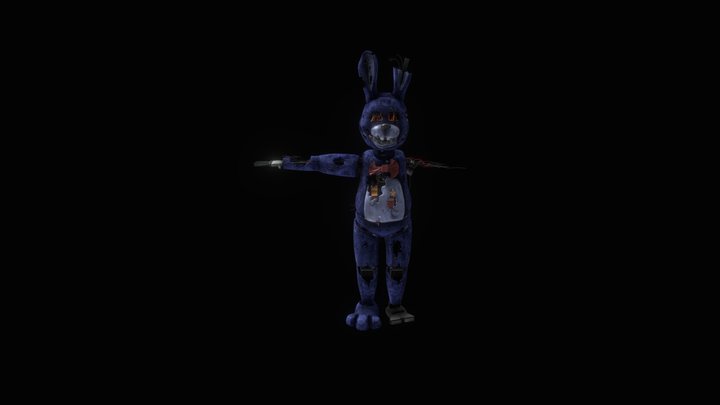 Monster Withered Bonnie in FNaF AR (Mod/Edit) by RealZBonnieXD on