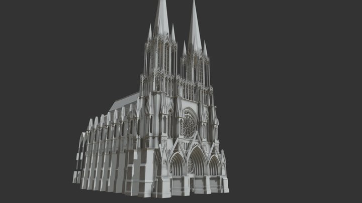 Cathedral Test 3D Model