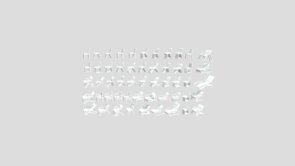 Modern Minimalist Chair Collection Pack