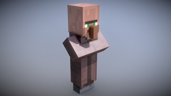 Minecraft - Villager 3D Model