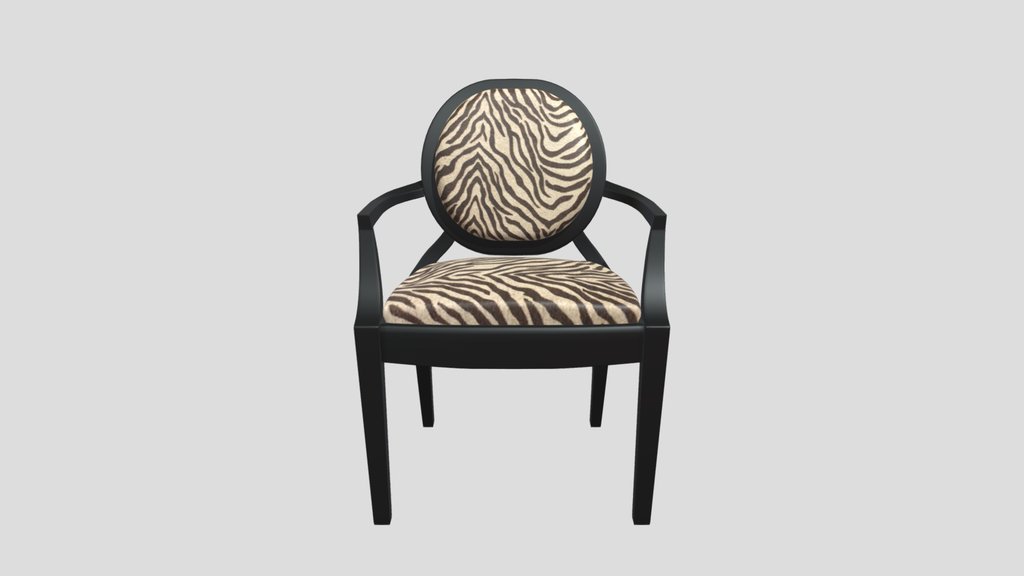 Tiger Print Armchair