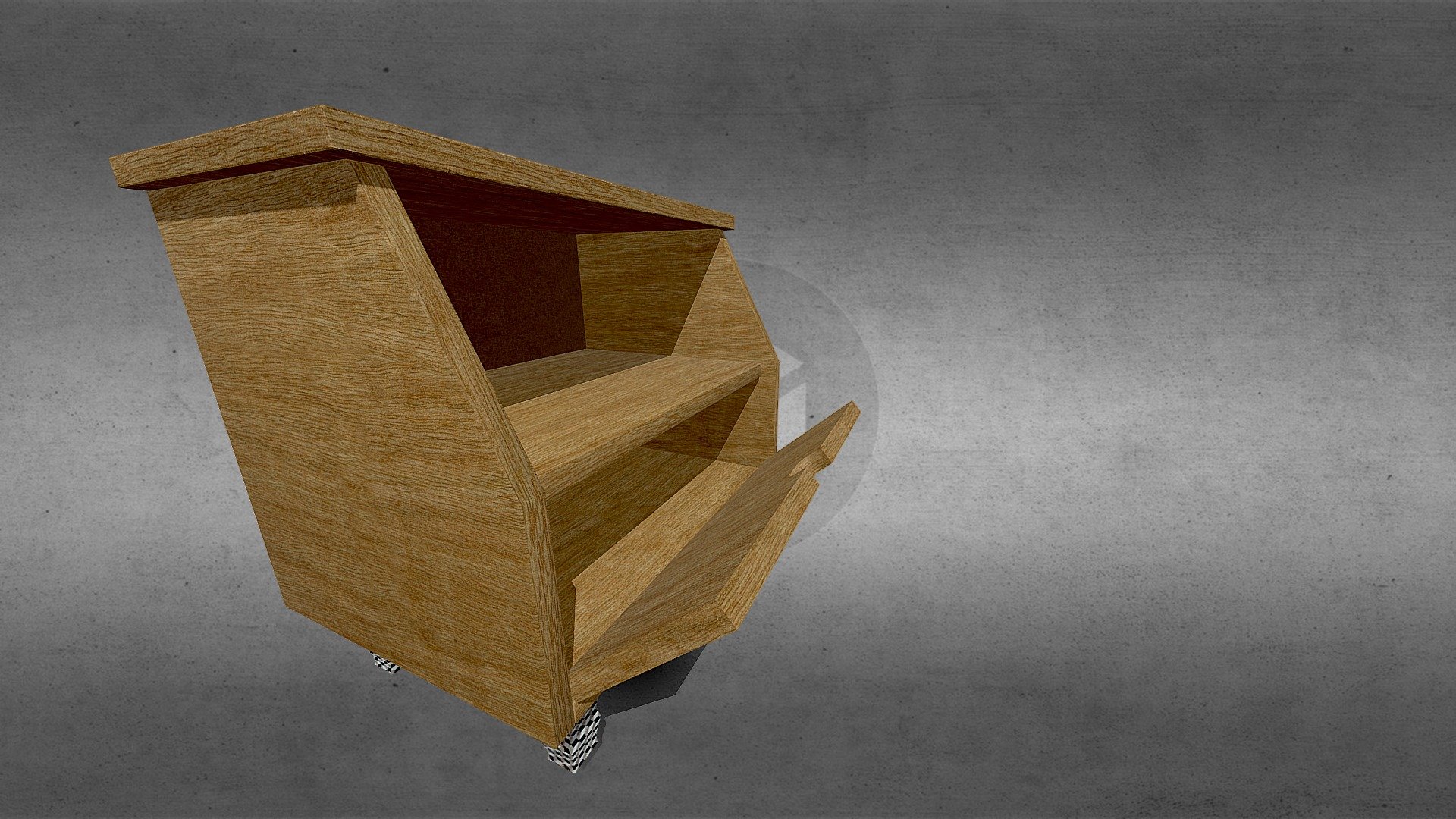 Ply Wood Night Stand made from plans