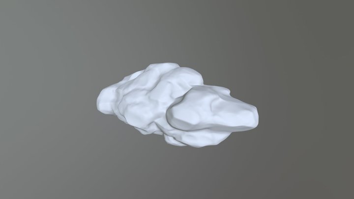 High Poly Cloud 3D Model