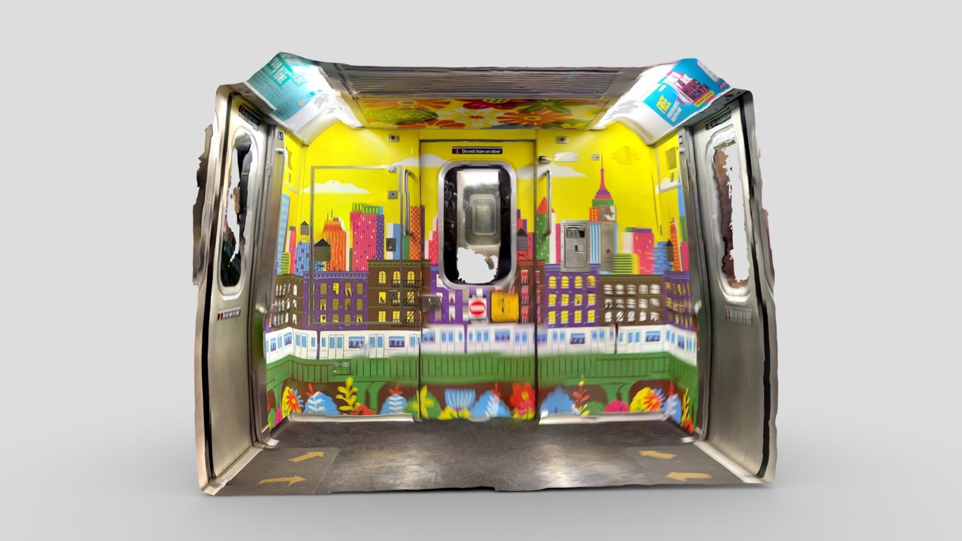 Day 41: decorated subway car by Boyoun Kim