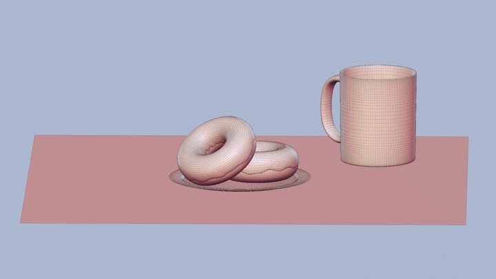 Donuts Blender Guru 3D Model