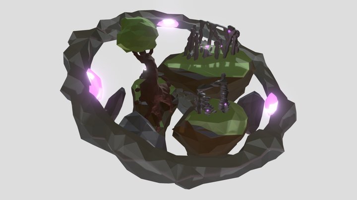 Mystic flying island 3D Model