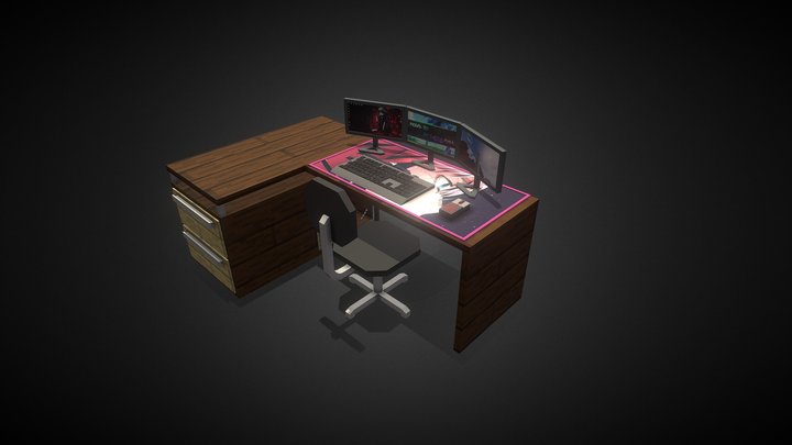 Bureau gaming 3D Model