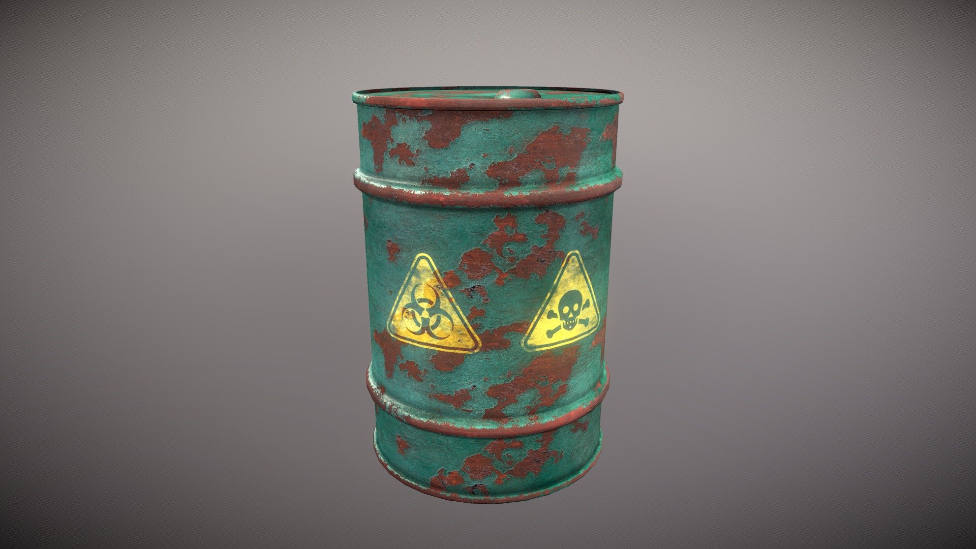 Metal Drum - Barrel Textured