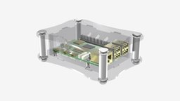 Raspberry Pi 5 アクリルケース - RPA-5-1 (基板付)
