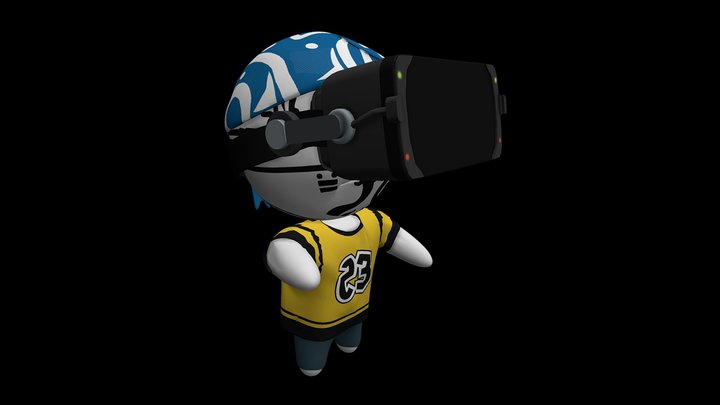 Virtual Reality Voodoo Doll Gangster 3D Model