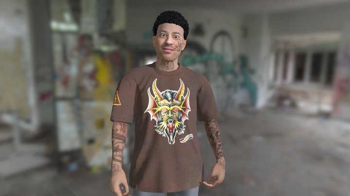 DripDrillTrap Artist Gang Gang 3D Model
