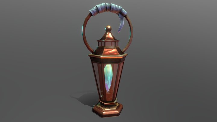Crystal Lantern 3D Model