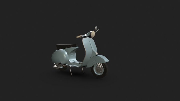 Draft Scooter Vesta 150 GS 3D Model