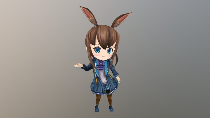 Amiya SD 3D Model