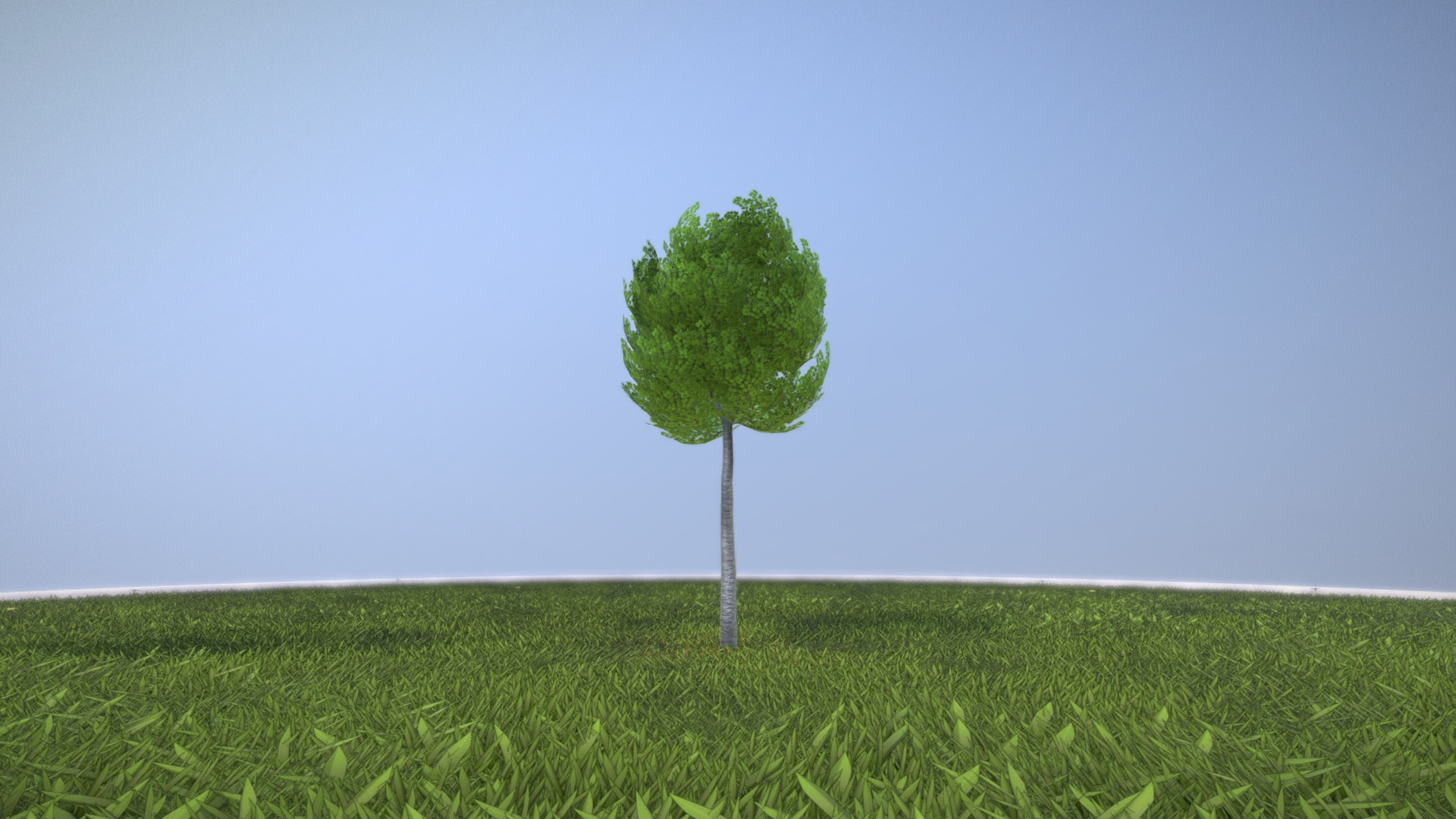 3D model Linde 4 Meter – Version 2 - This is a 3D model of the Linde 4 Meter - Version 2. The 3D model is about a tree in a field.