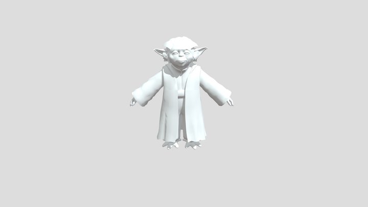 Yoda Flying Shoulder Throw 3D Model