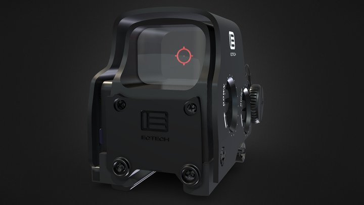 ( FREE ) EOTECH HWS EXPS3™ Holographic Sight 3D Model