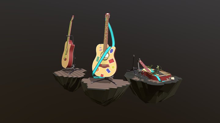 Guitar Conditions (Ninth Week Draft Punk) 3D Model