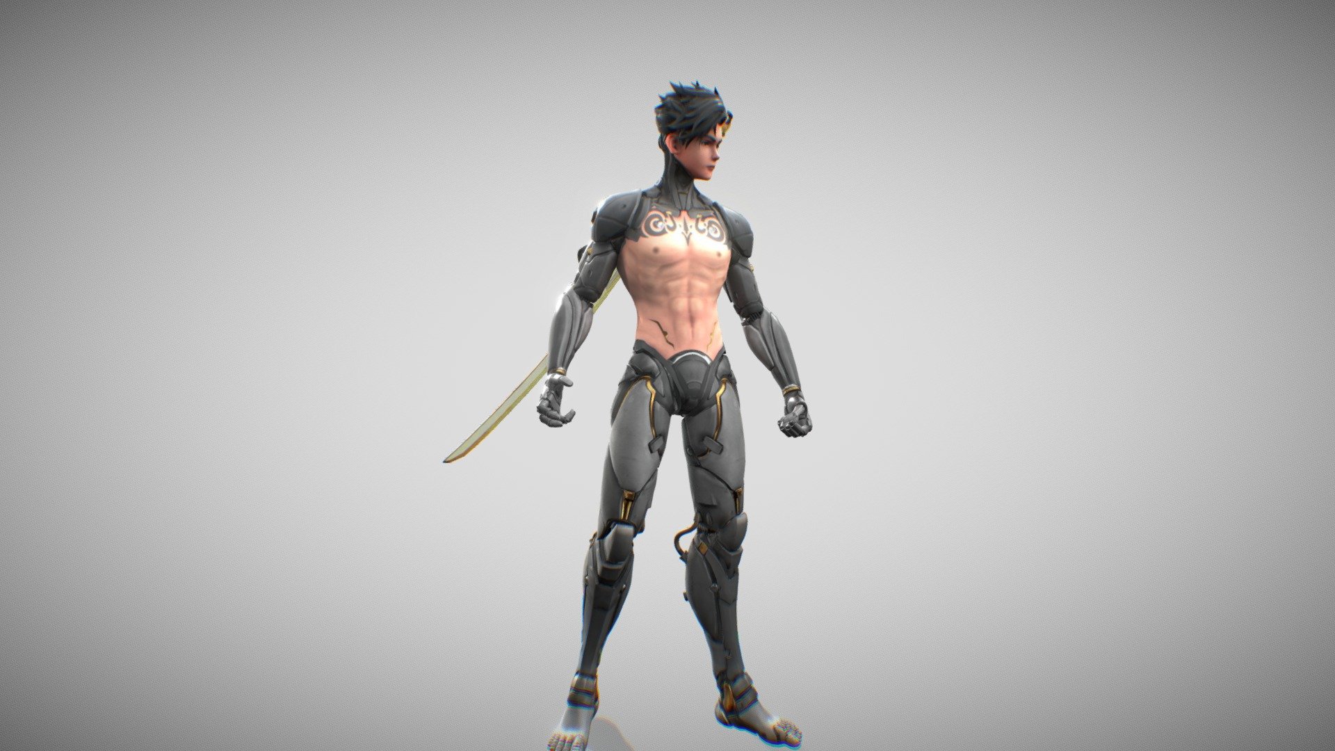 cyborg - 3D model by Abiyasa (@ilhamberlian97) [9068e1a] - Sketchfab