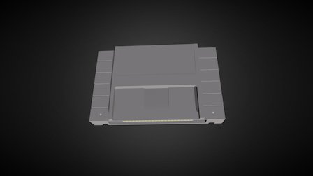 SNES Cartridge 3D Model