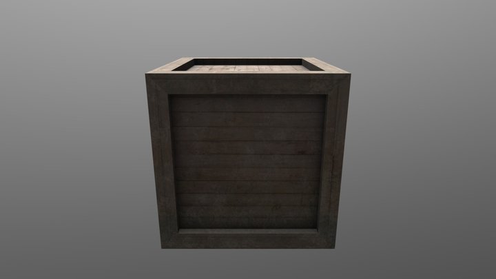 Crate 3D Model