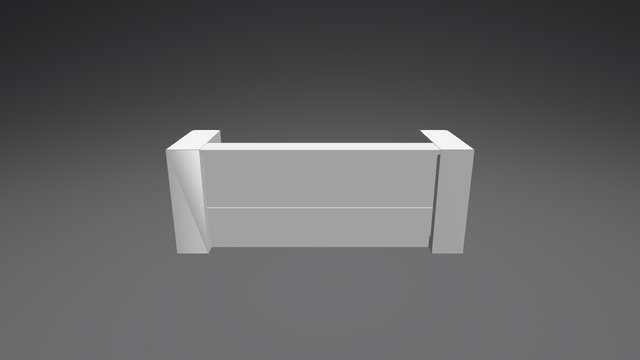 LAV03L Reception Desk 3D Model