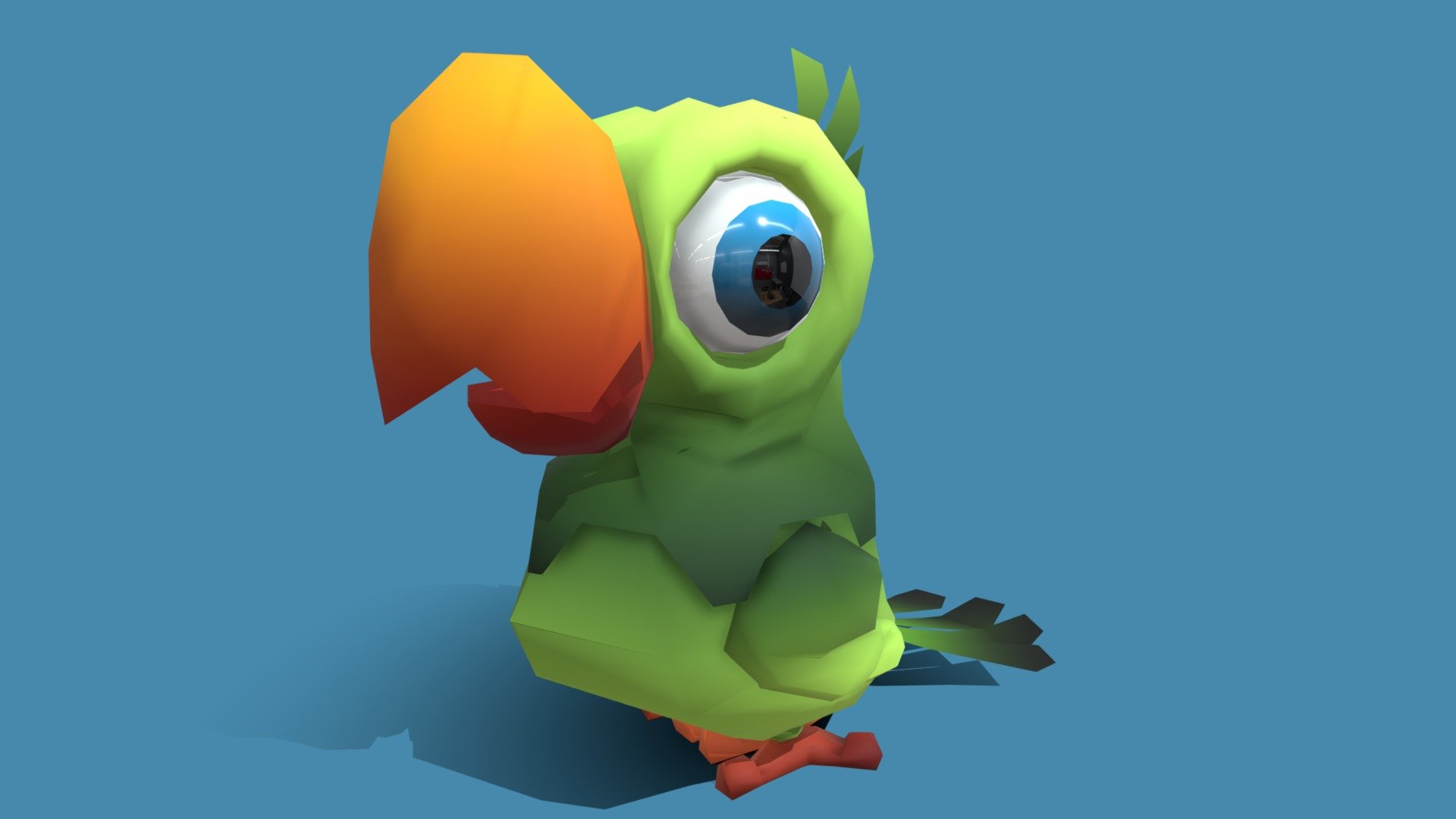 Low Poly Cartoon Parrot - Buy Royalty Free 3D model by Toon Goo ...