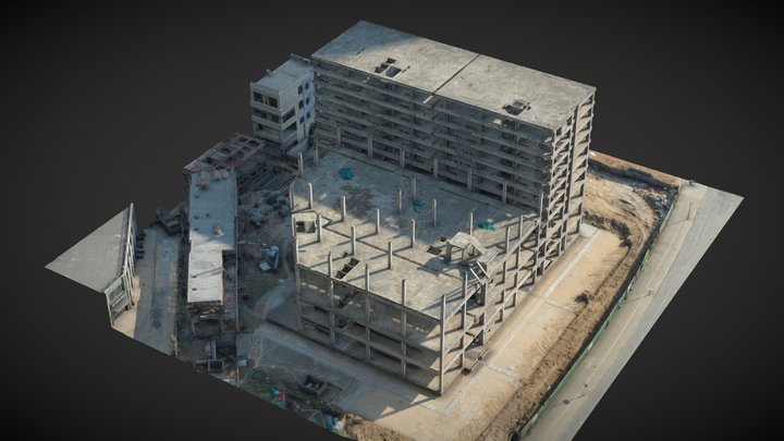 Construction site, building site, architecture 3D Model