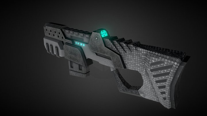 Sci-Fi Rifle 3D Model