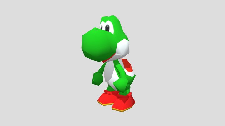 Nintendo 64 - Mario Tennis - Yoshi 3D Model