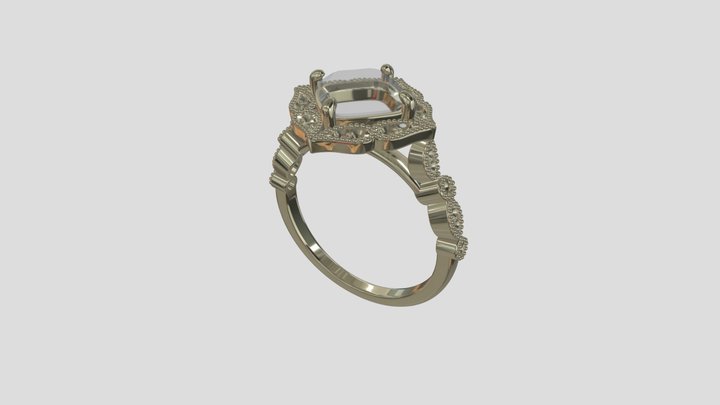 AGRG002 goldring wedding engagement luxury – Kostenloses 3D-Modell STL
