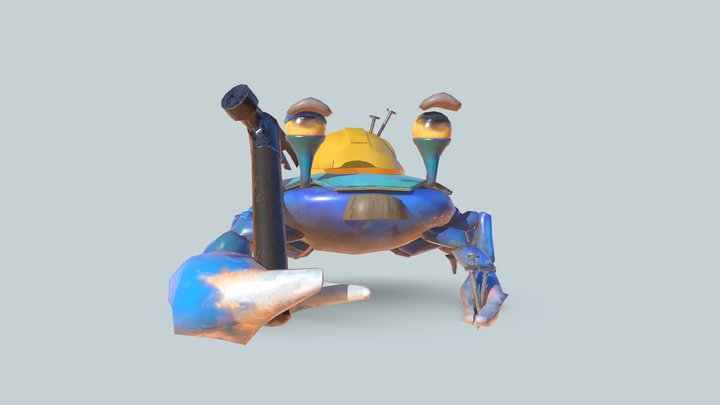Worldskills UK 2022 Crab in a hat 3D Model