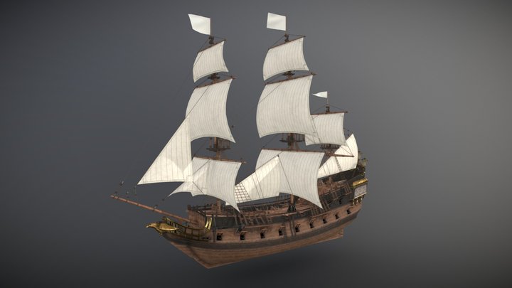 Lix3D SailingShip UnityAssetStore Version 3D Model