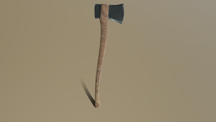 Steel Axe 3D Model