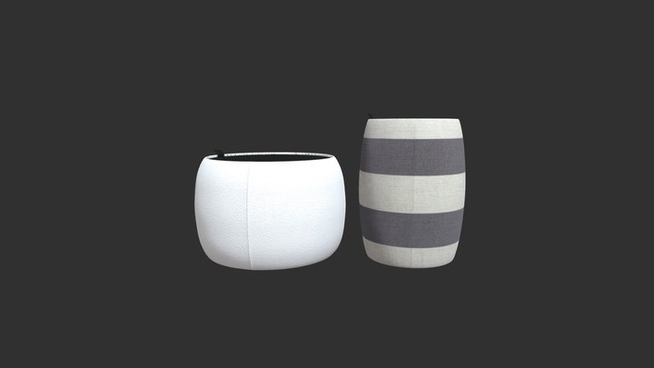 Coffe table Drums 3D Model