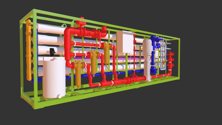 осмос 60м3 час 3D Model