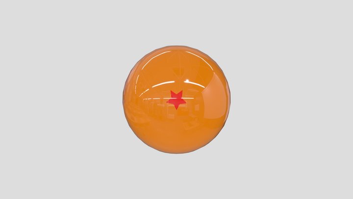 Dragon Ball 1 Star 3D Model