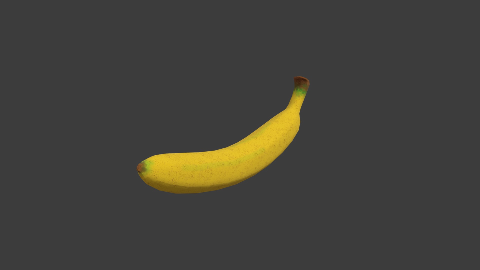 3D model banana - This is a 3D model of the banana. The 3D model is about a banana on a black background.