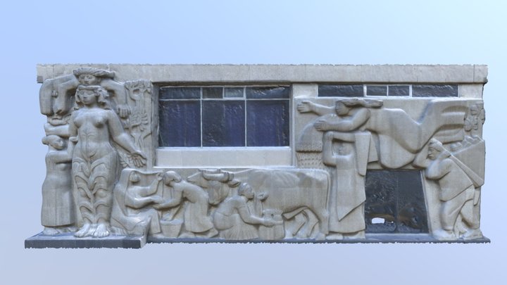 ESCULTOMURAL DERECHO 2 3D Model