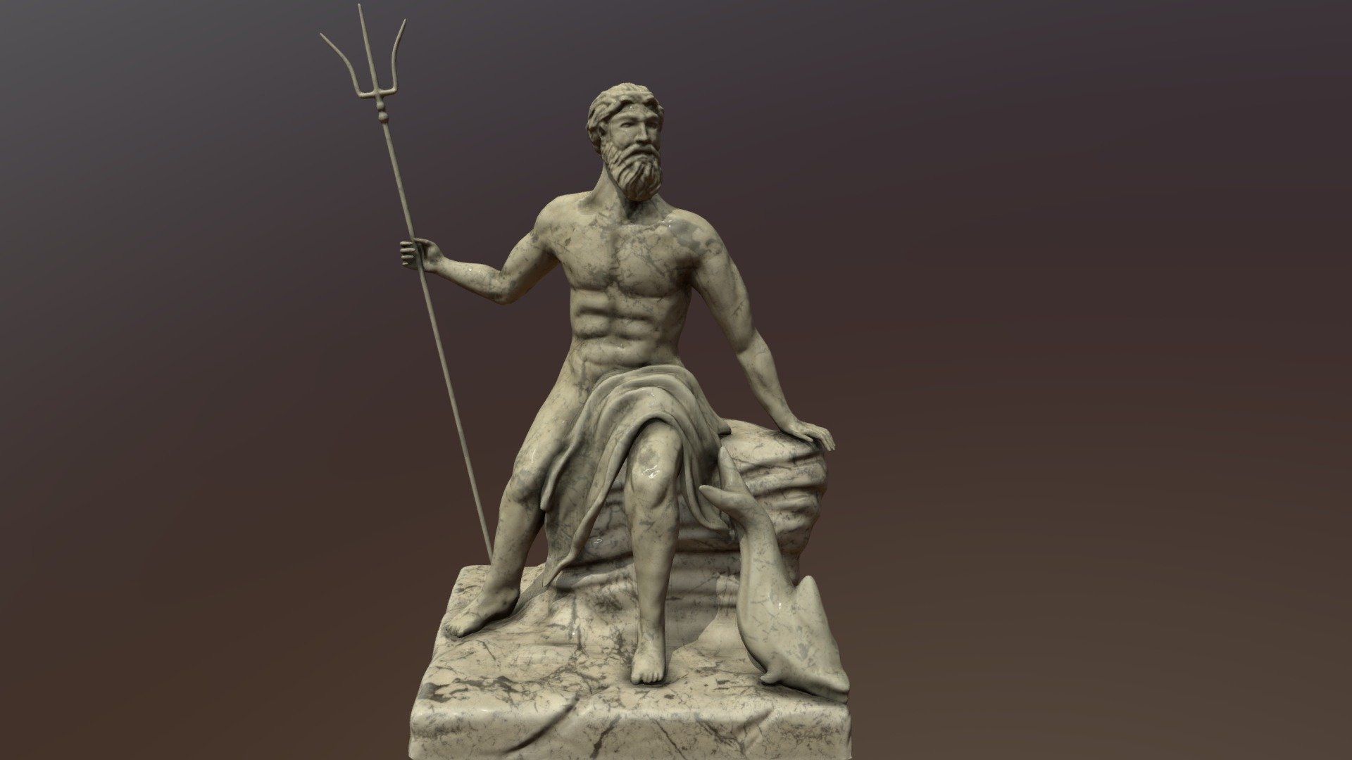 Poseidon Statue - Buy Royalty Free 3D model by Rebecca Gainer ...