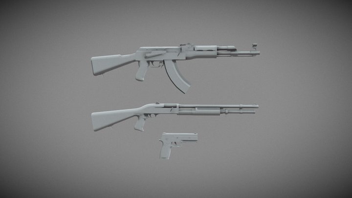 Guns 3D Model