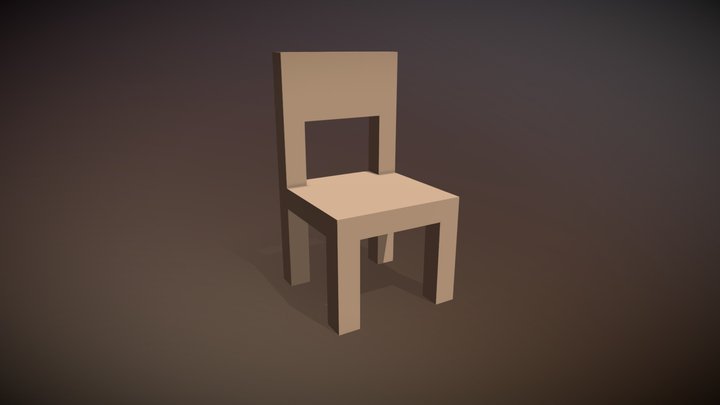 Chair (Solid Colour) 3D Model