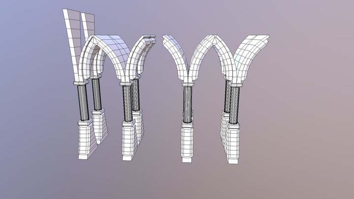 Columna Gotica 3D Model