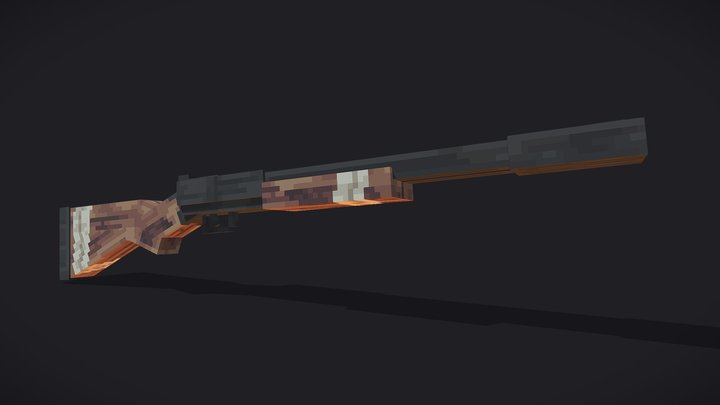 Double-barreled shotgun 3D Model