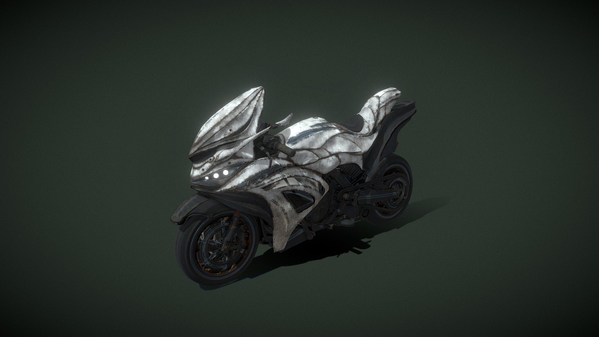Motorcycle SZH2I2 Low Poly